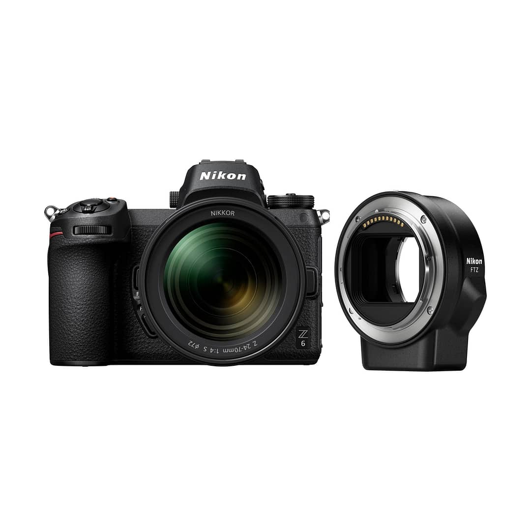 Nikon Z 6 + Z 24-70mm f/4,0 S + Bajonett Adapter FTZ Kit
