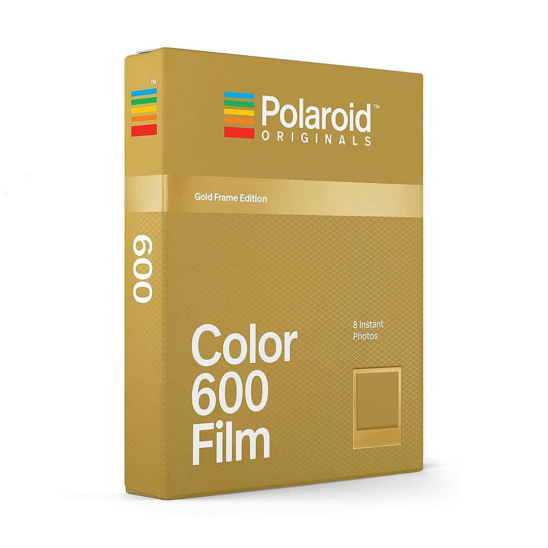 Polaroid 600 Color Sofortbildfilm : Gold Frame - 8 Aufnahmen