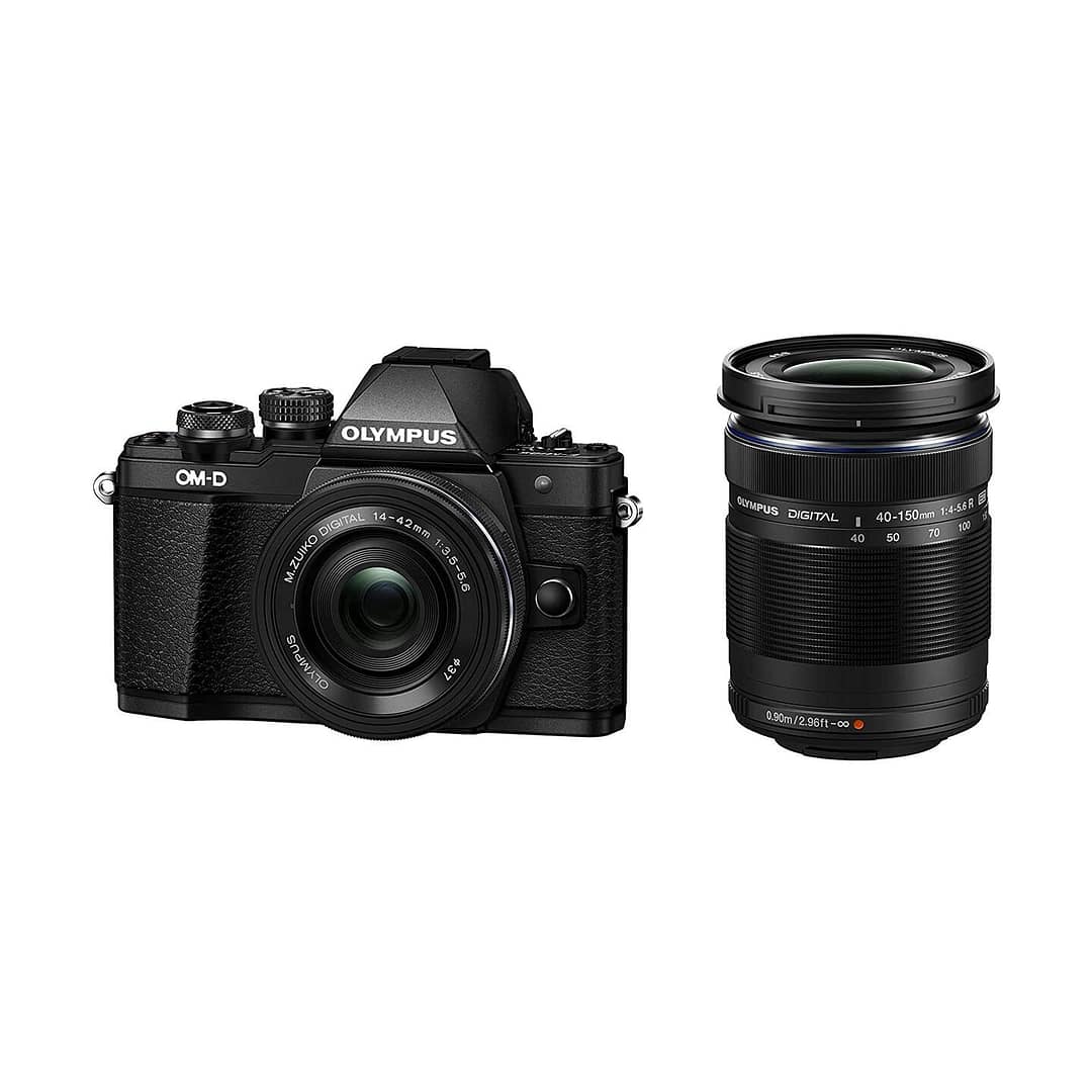 Olympus OM-D E-M10 Mark II DZK + ED 14-42 EZ + ED 14-150mm R : Schwarz