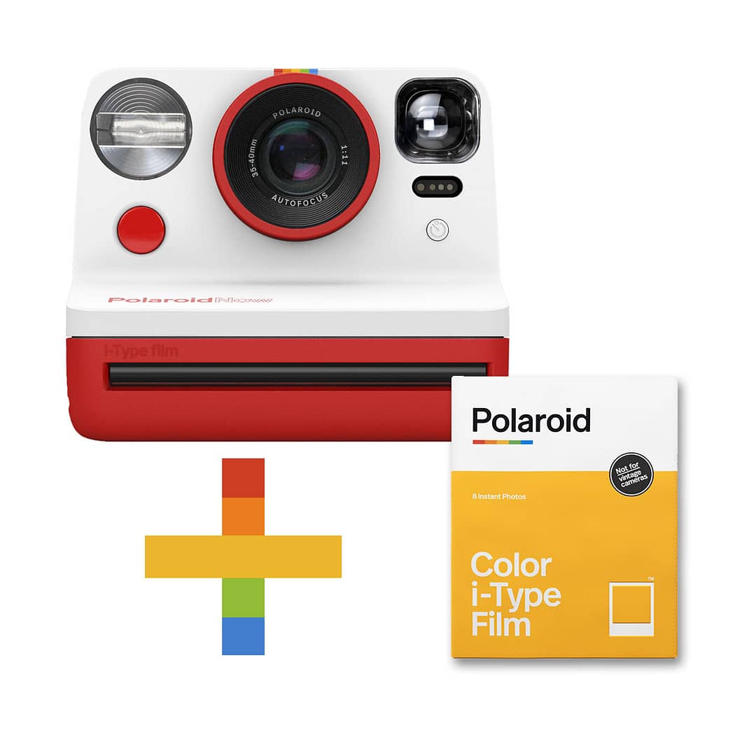 Polaroid Now : Rot - Starter Kit inkl. i-Type Color Film