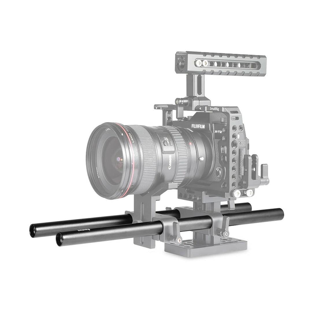 SmallRig 1050 - 15mm Alu-Stangen 2er Pack : 15cm Länge/Schwarz