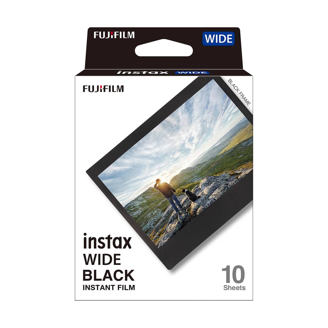 FUJIFILM instax WIDE Sofortbildfilm - Black Frame - 10 Aufnahmen