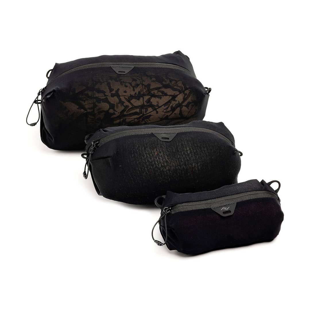 Peak Design Ultralight Mesh Packing Cube 3er Pack : XXS - S / Black