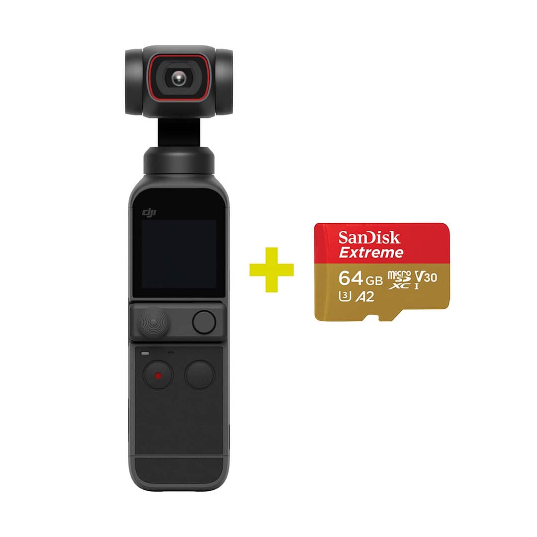 DJI Pocket 2 + SanDisk MicroSD 64GB