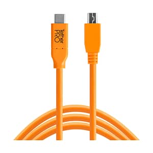 Tether Tools TetherPro USB-C Kabel - USB-C auf USB 2.0 Mini-B : Orange