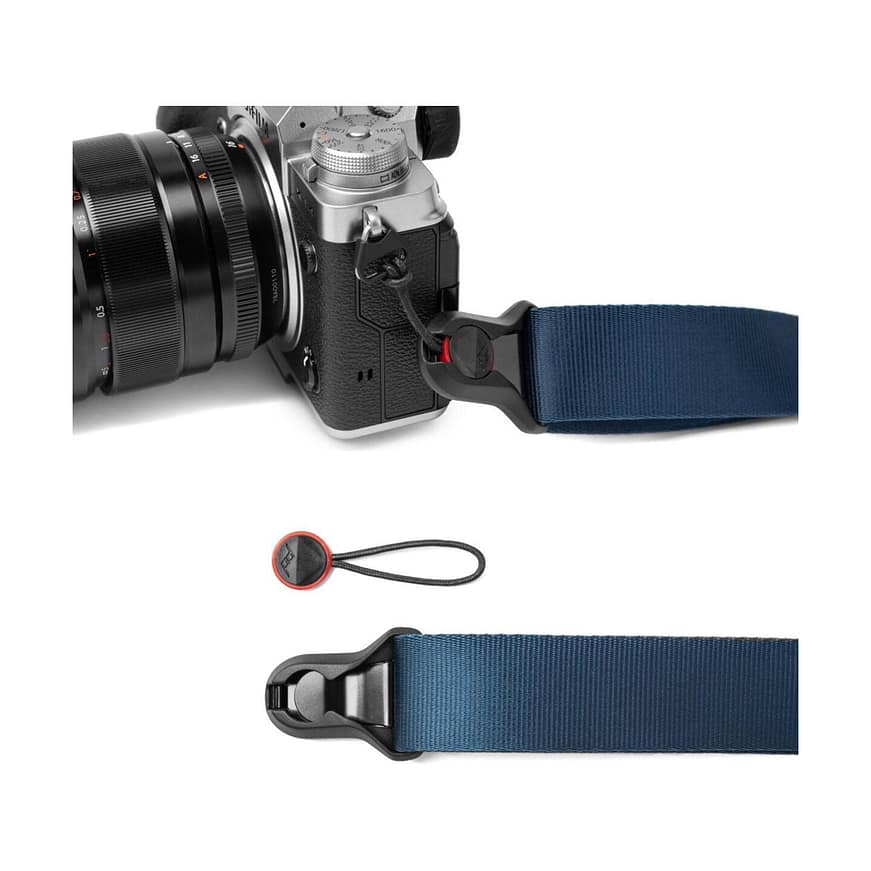 Tracolla Fotocamera Rilascio Rapido - Regolabile Per DSLR E Mirrorless, Nero