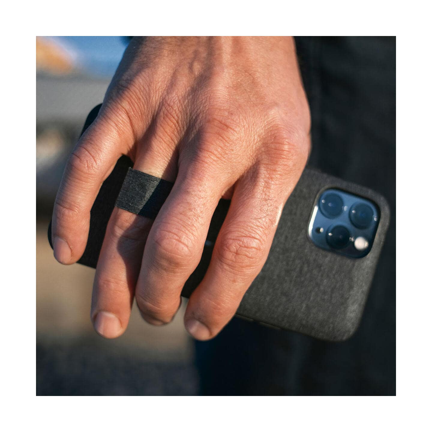Peak Design Custodia Everyday Per IPhone 16 Plus – Sottile, Tessuto Resistente, Antracite, Con Tecnologia SlimLink Per Accessori MagSafe
